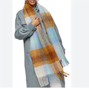 Topshop Checked Scarf